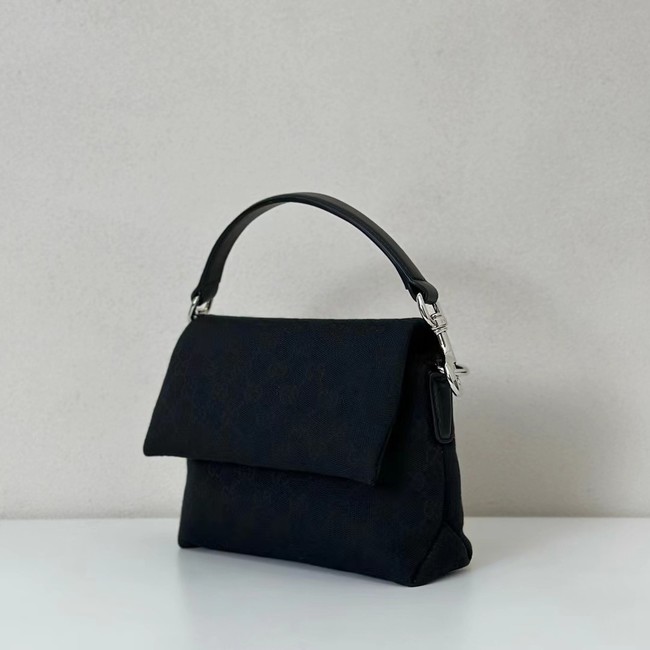 GUCCI HORSEBIT 1955 SOFT SMALL TOP HANDLE BAG 521617 black