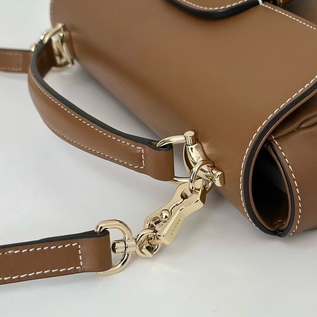 GUCCI HORSEBIT 1955 SOFT SMALL TOP HANDLE BAG 815206  brown