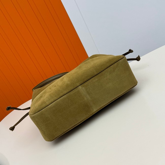 SAINT LAURENT JAMIE SHOPPING SMALL IN SUEDE 833948 GOLDEN LEAF