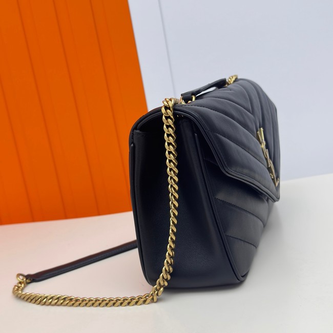 SAINT LAURENT LOULOU MEDIUM IN MATELASSE LAMBSKIN 801439 black