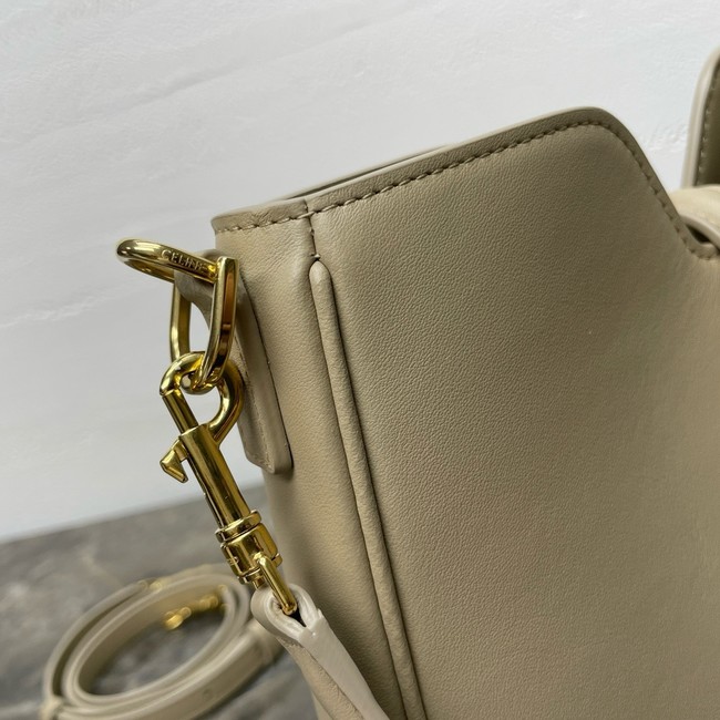 Celine SMALL CAMILLE 16 SOFT BAG IN SMOOTH CALFSKIN 120693 SMOKED BROWN