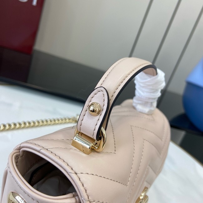GUCCI GG MARMONT MINI TOP HANDLE BAG 811238 PINK