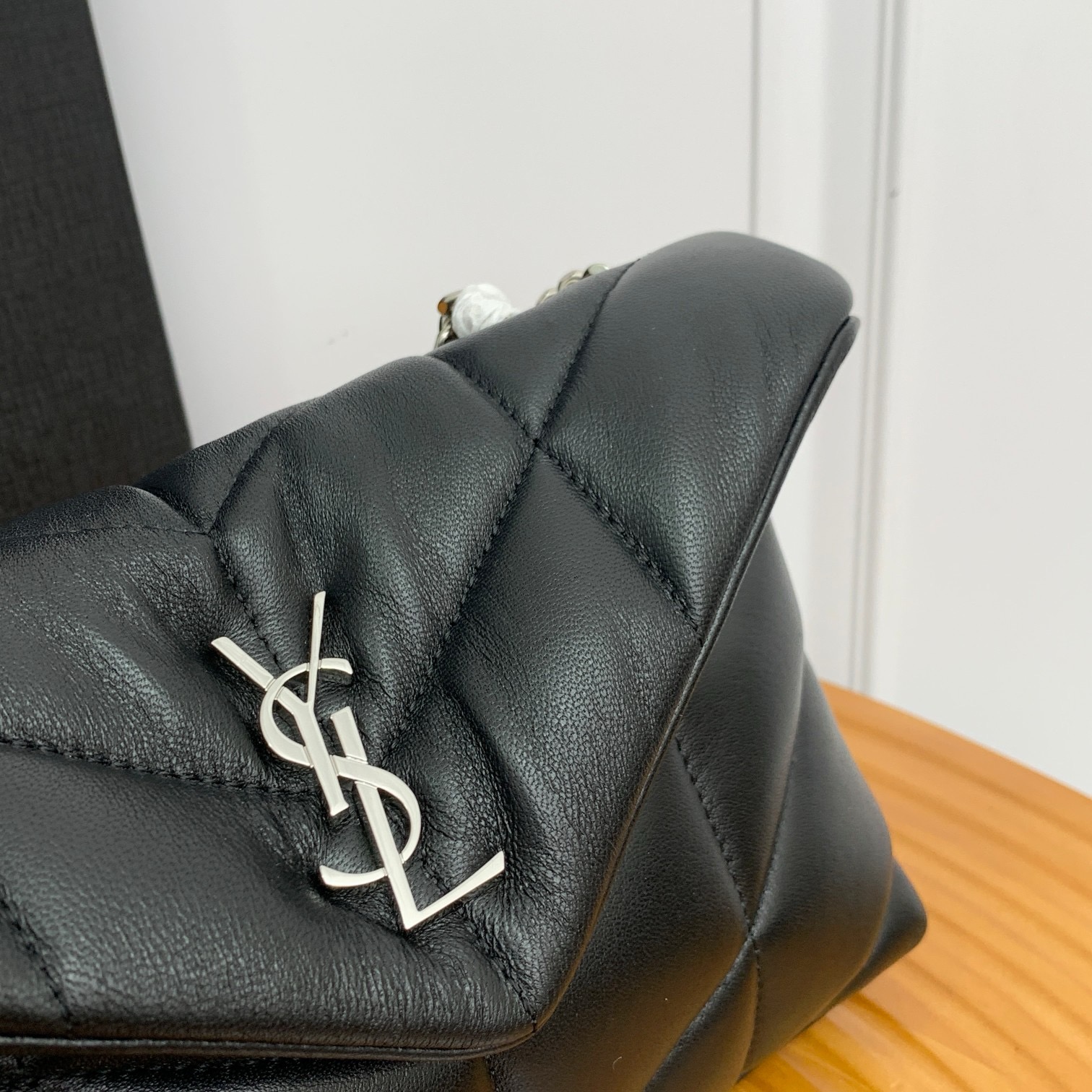 SAINT LAURENT TOY PUFFER IN LAMBSKIN 759337 NOIR