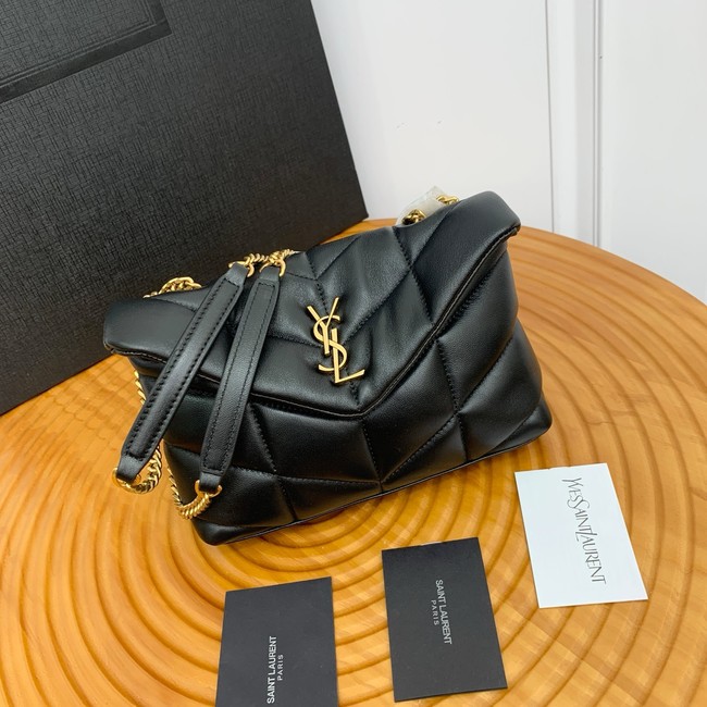 SAINT LAURENT TOY PUFFER IN LAMBSKIN 759337 black