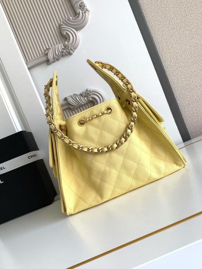 CHANEL 25 SMALL HANDBAG AS5293 Light Yellow