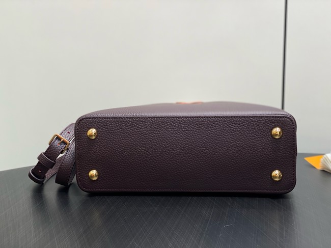 Louis Vuitton Capucines MM M12952 Chocolate & Quartz & Tan
