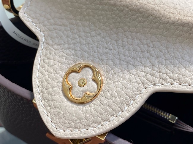 Louis Vuitton Ostrich Capucines BB M11908 Chocolate & Quartz & Tan