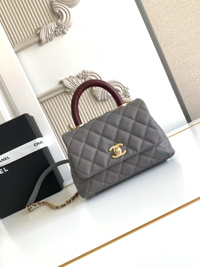 Chanel MINI FLAP BAG WITH TOP HANDLE AS2215-15