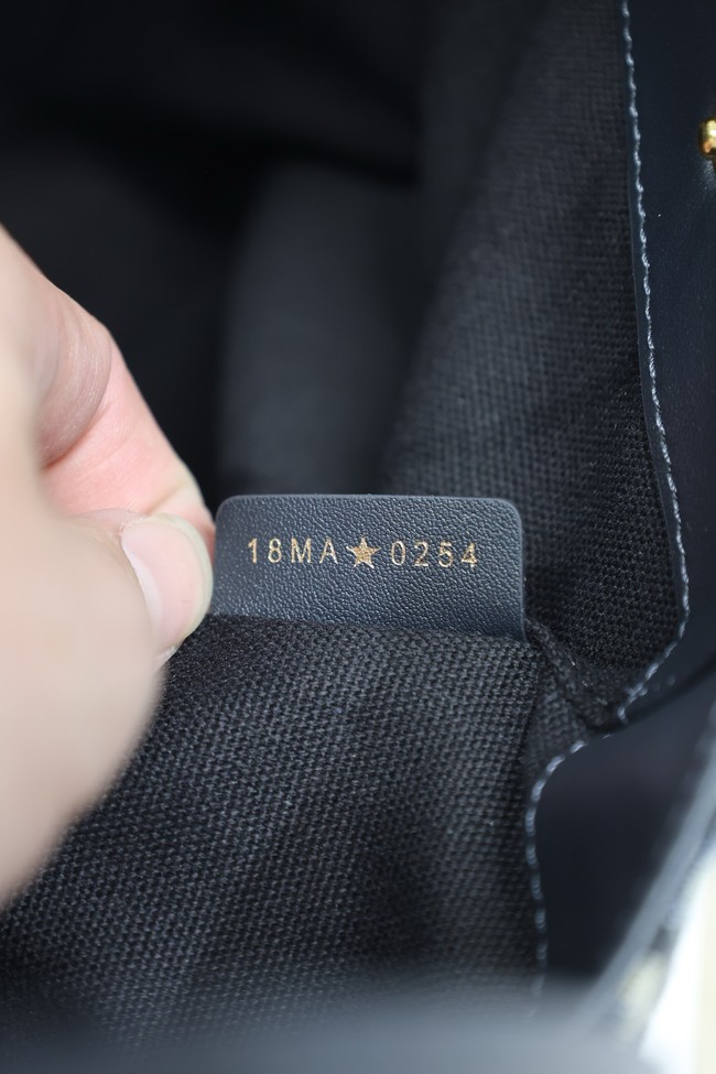 Dior Blue Dior Oblique Jacquard and Smooth Calfskin M2841USKU