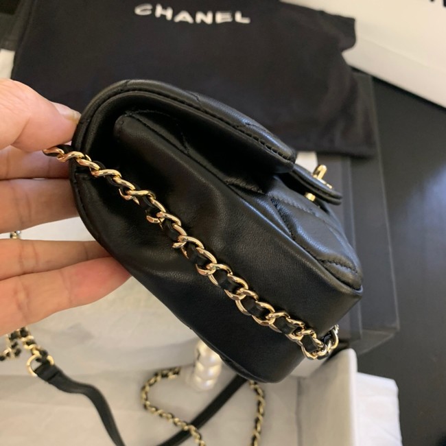Chanel MINI CLASSIC HANDBAG Lambskin AS1436 black