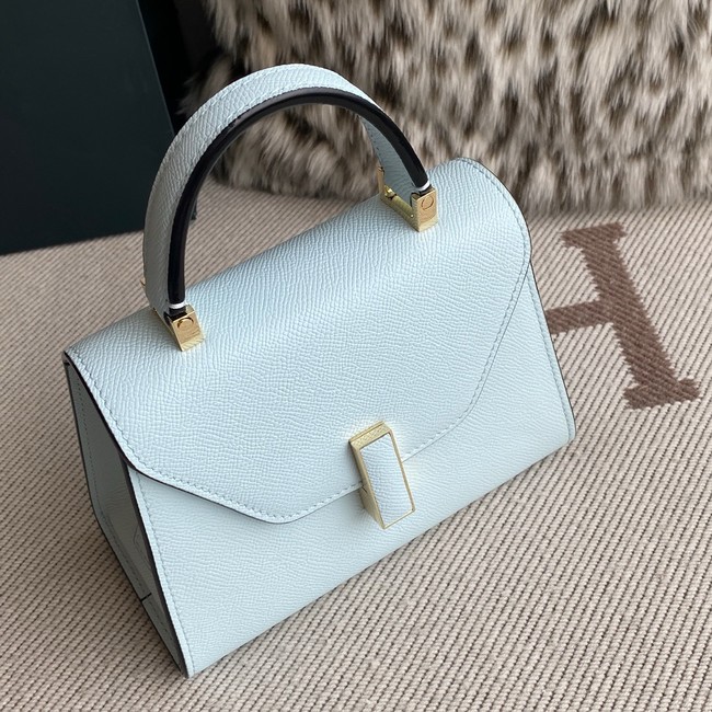 Valextra Iside Top Handle Mini Bag 00359 light blue