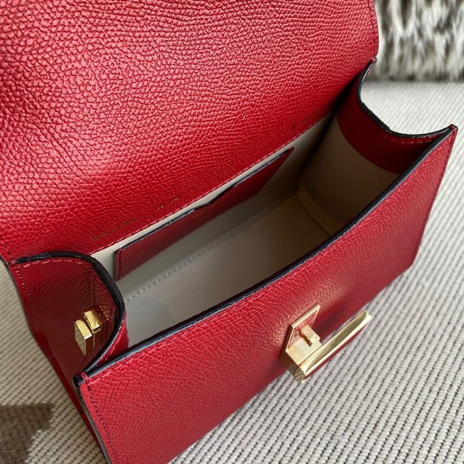 Valextra Iside Top Handle Mini Bag 00359 red