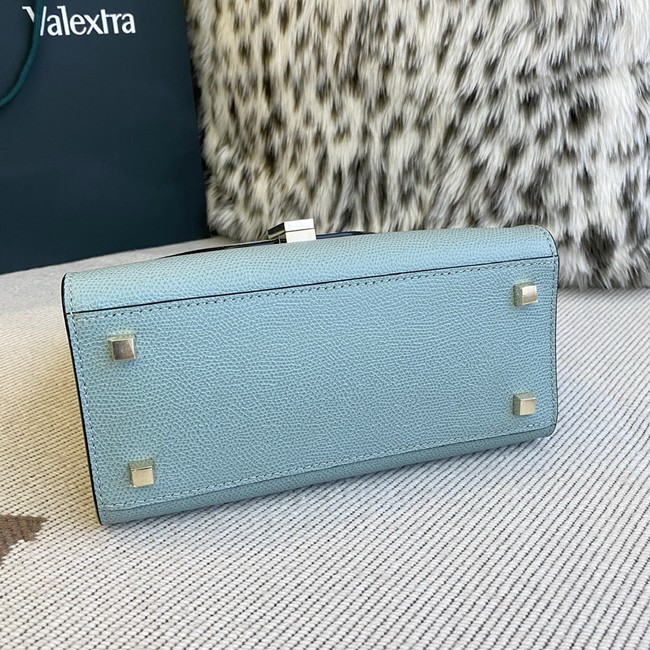 Valextra Iside Top Handle Medium Bag 56028 BLUE