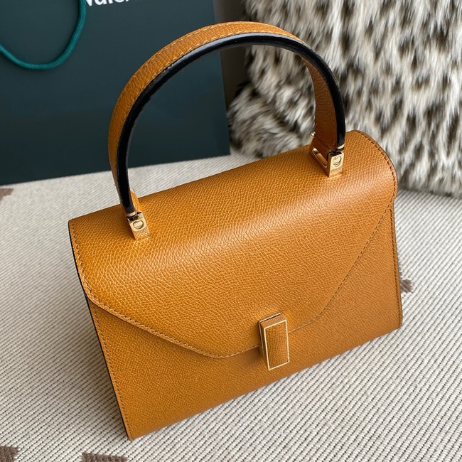 Valextra Iside Top Handle Medium Bag 56028 HAVANA BROWN