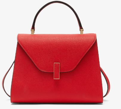 Valextra Iside Top Handle Medium Bag 56028 LOVE RED
