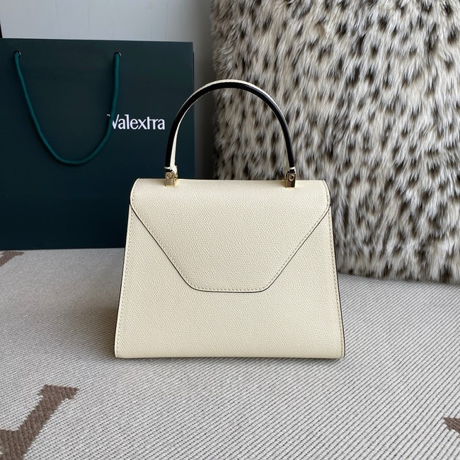 Valextra Iside Top Handle Medium Bag 56028 PERGAMENA WHITE