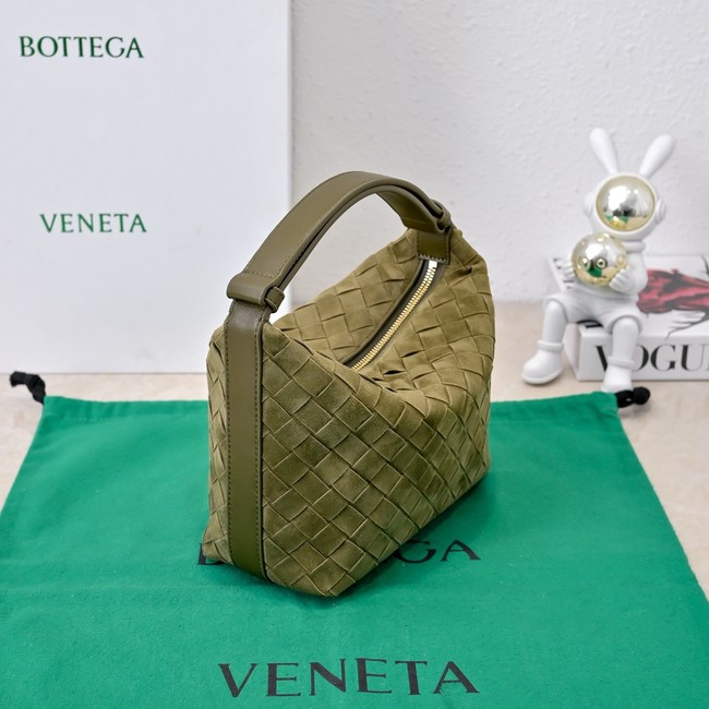 Bottega Veneta Mini Wallace Suede 754443 green