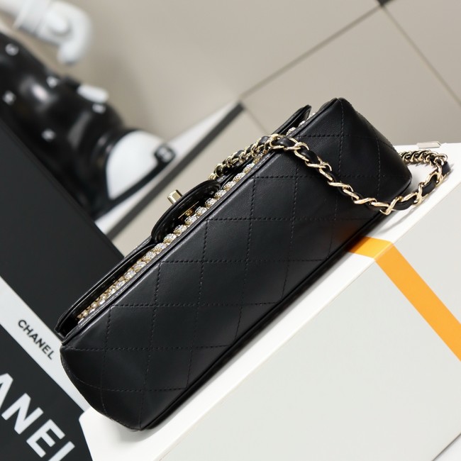 Chanel small flap bag AS4962 black&gold