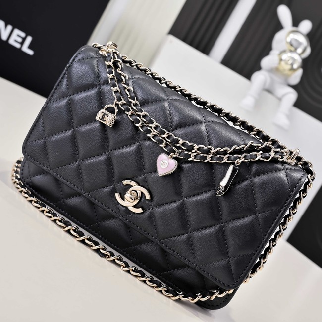 Chanel WALLET ON CHAIN AS4537 black