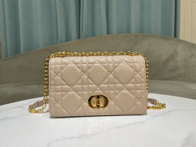 Dior Medium Soft Dior Caro Bag Macrocannage Lambskin M9253UHPA gray
