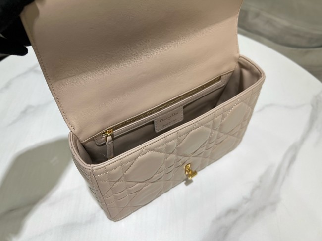 Dior Medium Soft Dior Caro Bag Macrocannage Lambskin M9253UHPA gray