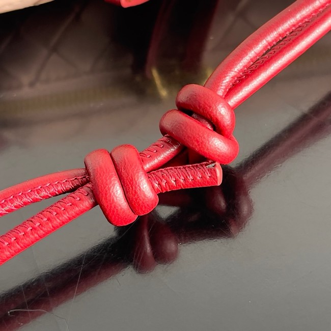 Bottega Veneta Intrecciato Concert Pouch 794258 Seashell&red