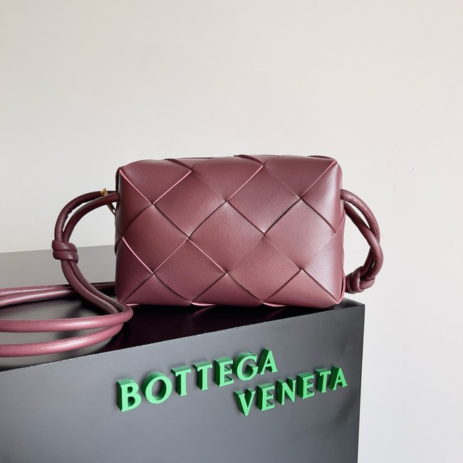 Bottega Veneta Intrecciato Concert Pouch D794258 Cherry