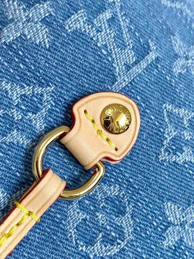 Louis Vuitton NEW Neverfull MM M13192 Denim Blue