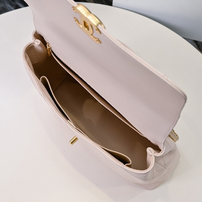 Chanel MAXI FLAP BAG WITH TOP HANDLE AS5543 PINK