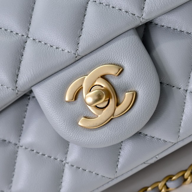 Chanel MINI FLAP BAG AS1786 light gray
