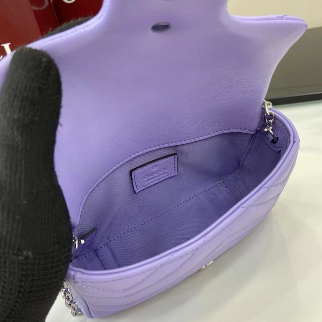 GUCCI GG MARMONT MINI SHOULDER BAG 841290 Purple