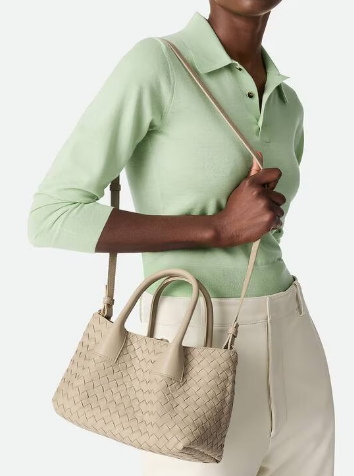 Bottega Veneta Small Pinacoteca 819004 Ecru&matcha