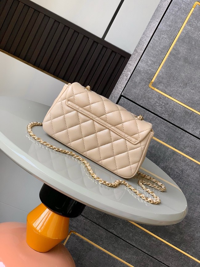 Chanel CLASSIC Original Lambskin 11.12 HANDBAG AS6564 light apricot