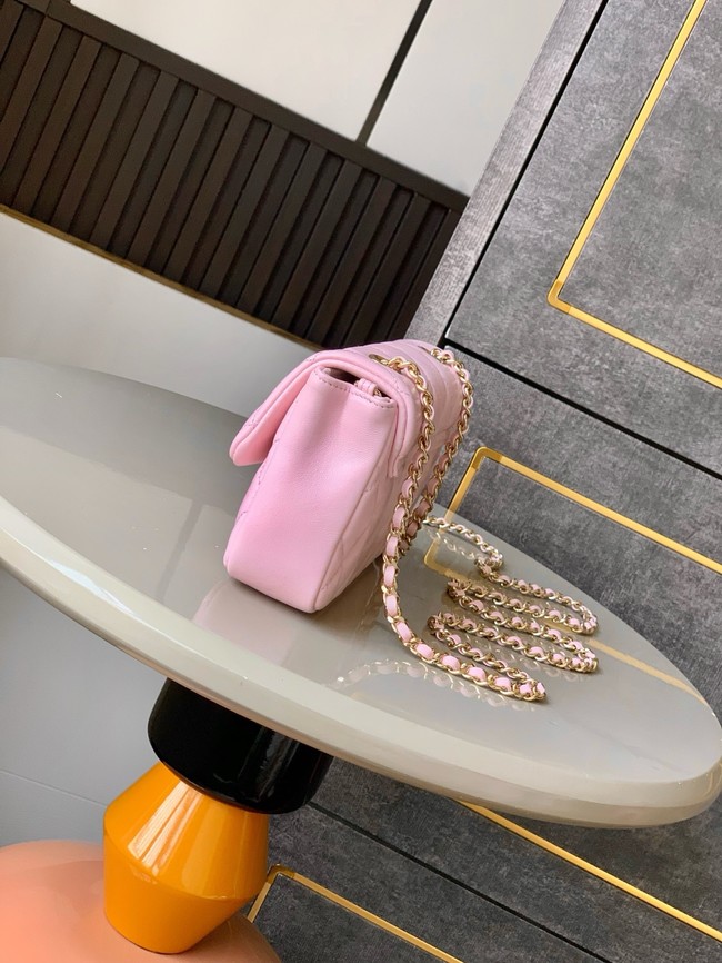 Chanel CLASSIC Original Lambskin 11.12 HANDBAG AS6564 pink