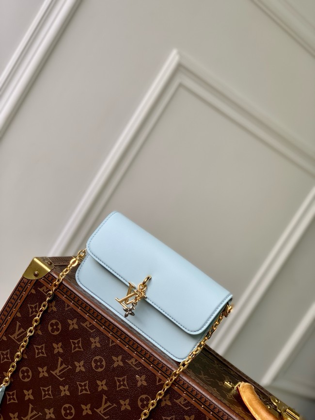 Louis Vuitton NEW Wallet On Chain LV Bloom M14581 Azur