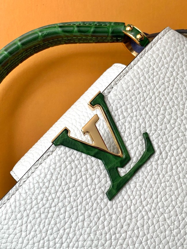 Louis Vuitton Capucines Mini M96498 white&dark green