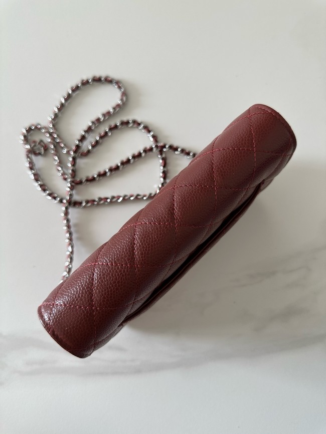 Chanel Classic Wallet On Chain Grained Calfskin AP4241-14