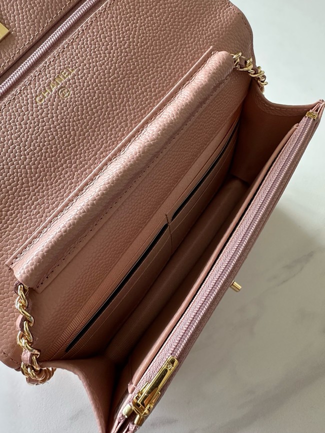 Chanel Classic Wallet On Chain Grained Calfskin AP4241-9