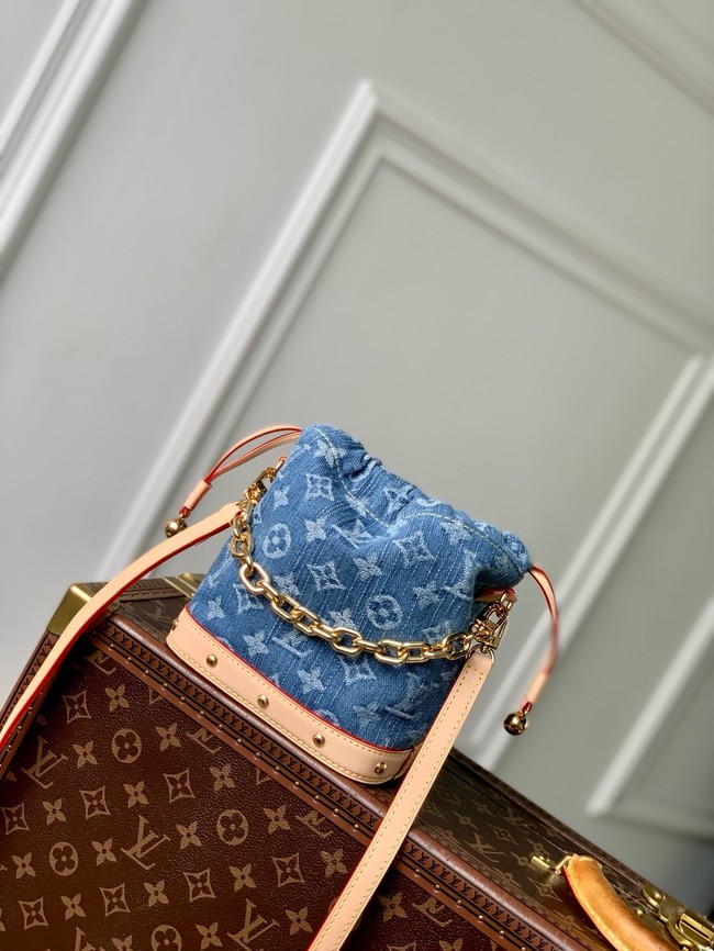 Louis Vuitton NEW Nano Noe M83043 Denim Blue
