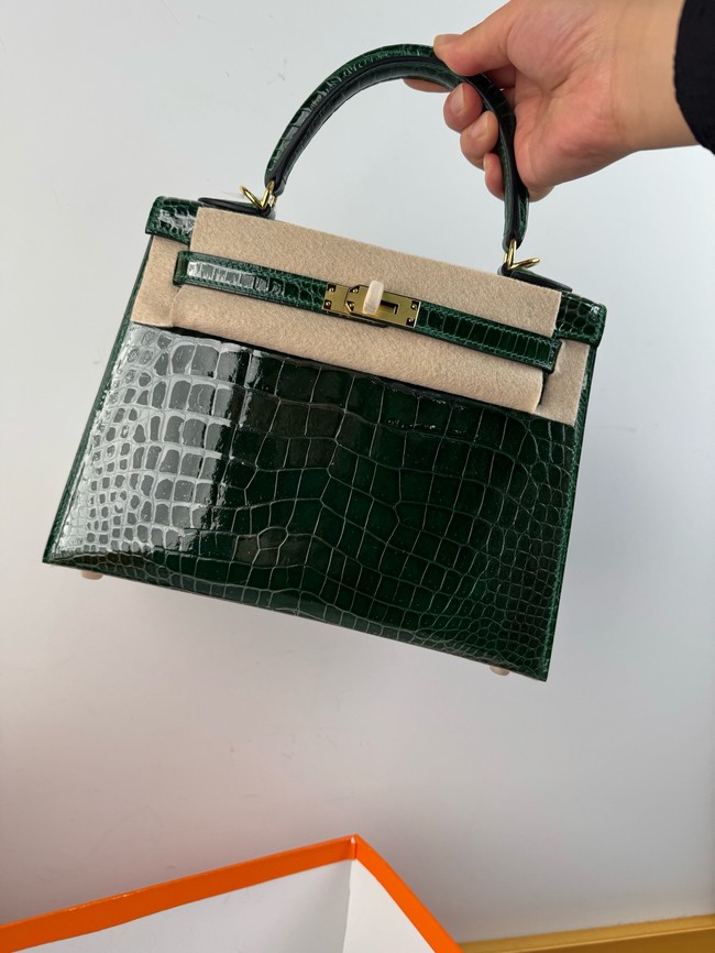 Hermes Kelly Shoulder Bags Nile crocodile leather KL3598-9