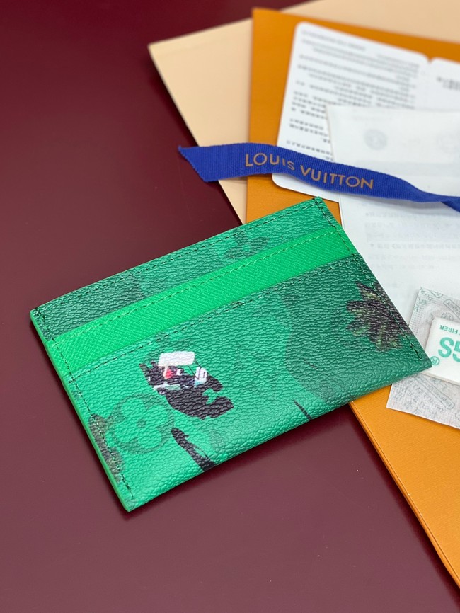 Louis Vuitton Double Card Holder M14864 Green