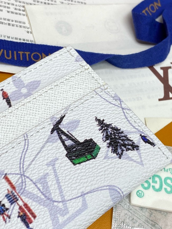 Louis Vuitton Double Card Holder M14864 White