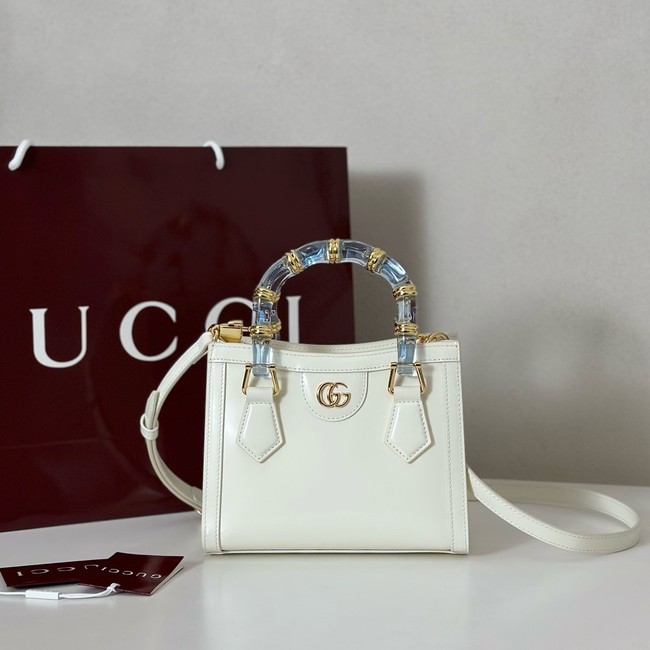GUCCI BAMBOO DIVA SMALL BAG 832938 WHITE