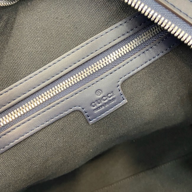 Gucci Original Leather GG Supreme Travel Bag 835688 blue