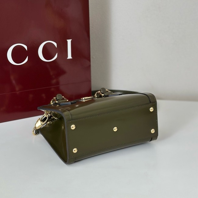 Gucci Diana small tote bag 832936 dark green