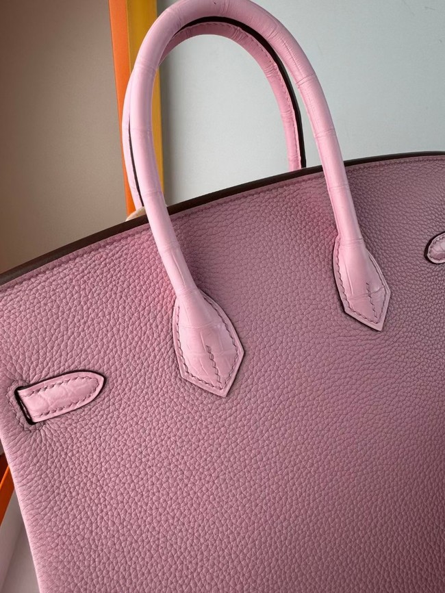 Hermes Birkin Bag Leather Nile crocodile&togo HBK2530-11