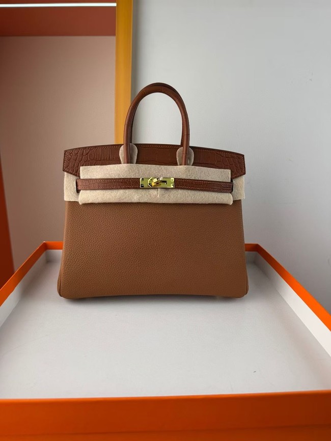 Hermes Birkin Bag Leather Nile crocodile&togo HBK2530-15