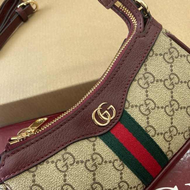 GUCCI Ophidia mini shoulder bag 838465 Rosso Ancora red