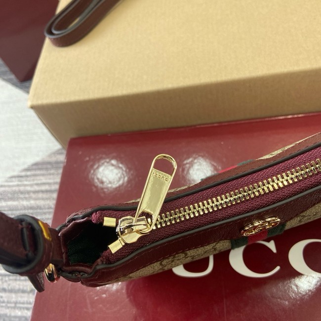 GUCCI Ophidia mini shoulder bag 838465 Rosso Ancora red