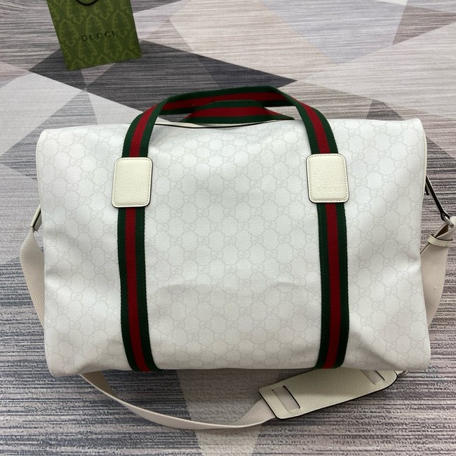 Gucci Medium duffle bag with Web 799871 white